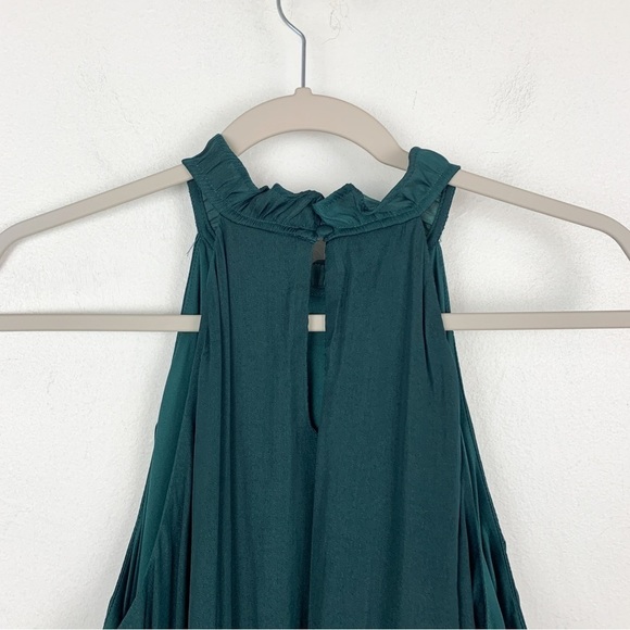 Nine West Emerald Green Halter Sleeveless Blouse Sz XXL - Picture 5 of 8